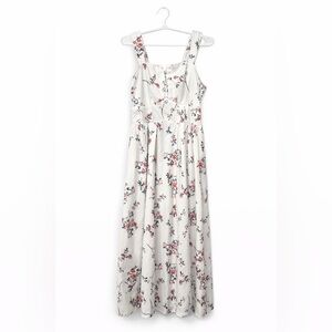 SHEIN White Floral Maxi Dress
